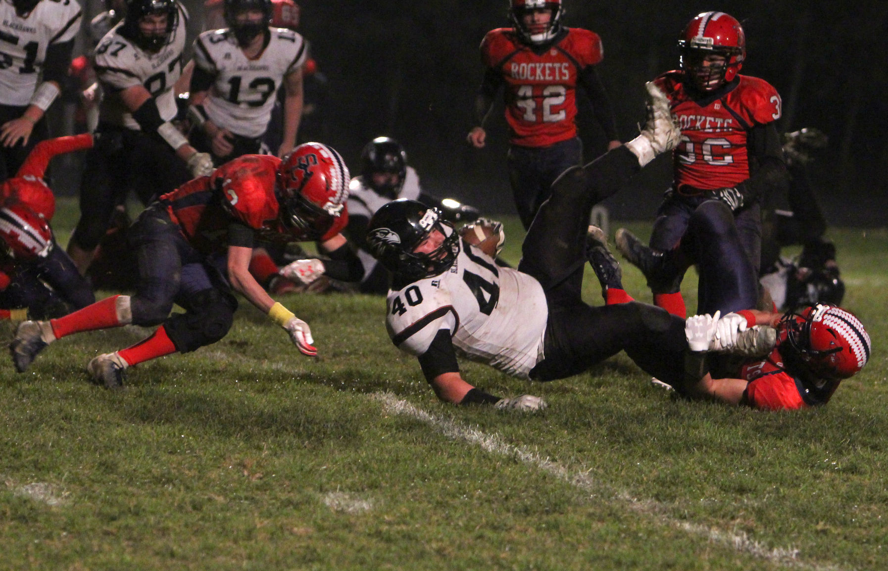 Bloomer football at Spencer/Columbus 10-26-18
